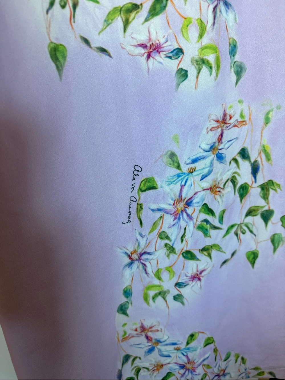 Ala von auersperg purple floral maxi and purple floral poncho - Picture 9 of 13